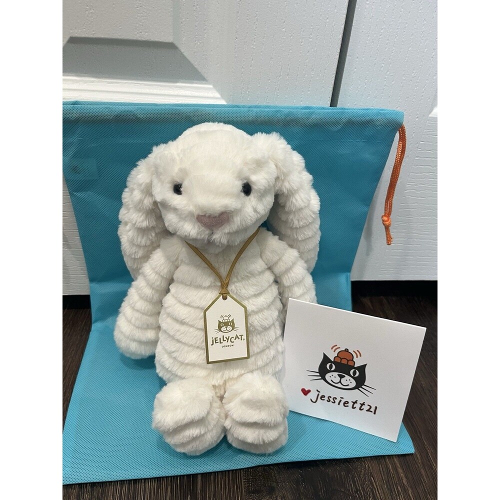 Jellycat Bashful Luxe Bunny Nimbus 12.2" MEDIUM 100% Authentic NWT US SHIP FAST